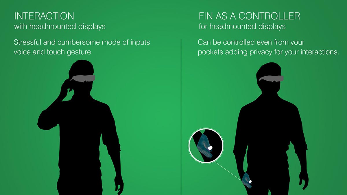 Fin wearable ring